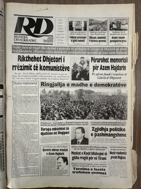 Rilindja Demokratike 1998-12-09